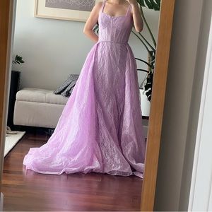 Lavender/pink Sparkling Gown